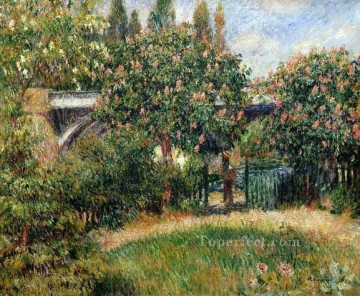 Puente ferroviario en Chatou Pierre Auguste Renoir Pinturas al óleo